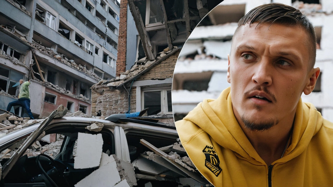 Украинский боксер Усик посетил Охматдет: важные комментарии о разрушениях